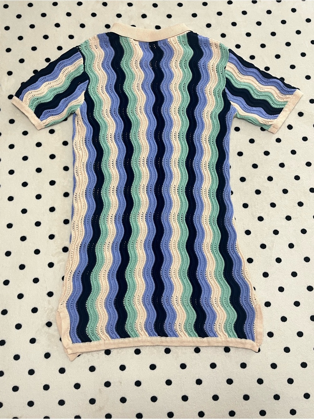 Heartloom Carlisle Crochet Knit Polo Dress Size L - Picture 9 of 9